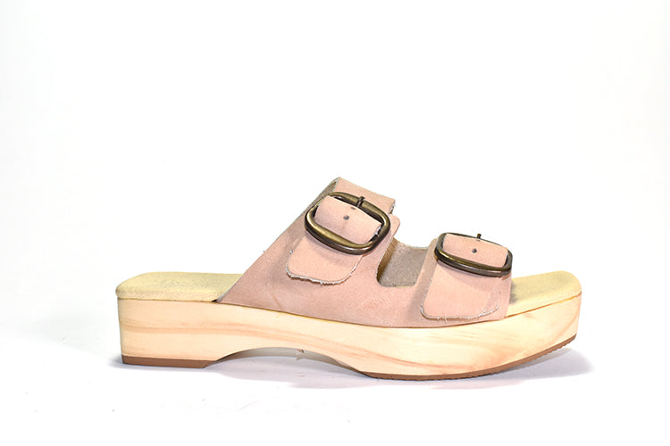 Pink strapped platform sandal 