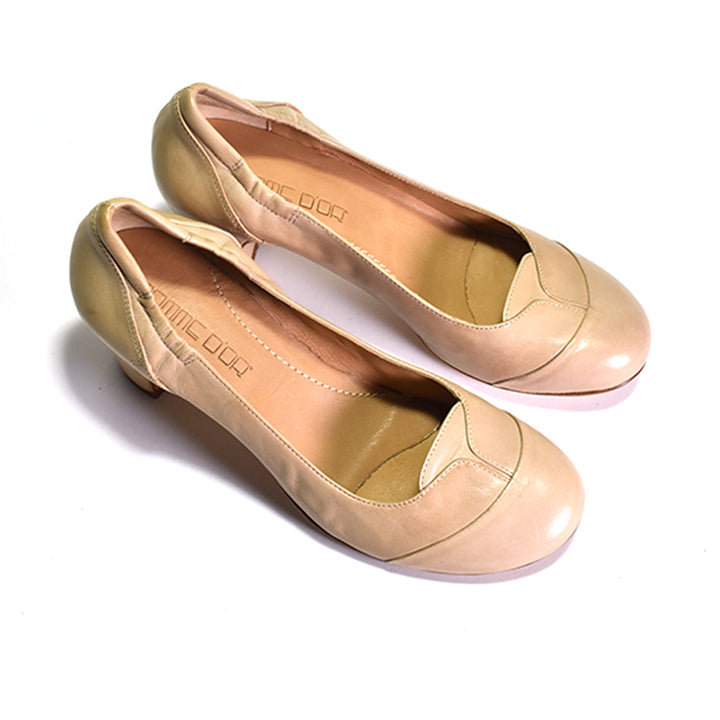 Pair of beige pumps
